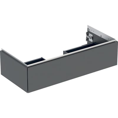 Geberit ONE Base cabinet lava - 266mm, Matt-lacquered, 1036mm, 470mm, black, 1 drawer, Only push open