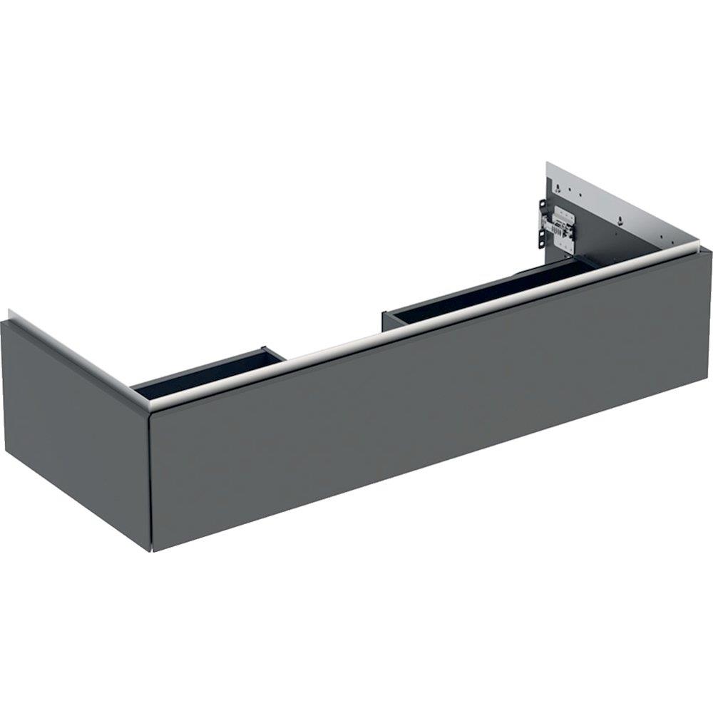 Geberit ONE Base cabinet lava - 266mm, Matt-lacquered, 1184mm, 470mm, black, 1 drawer, Only push open