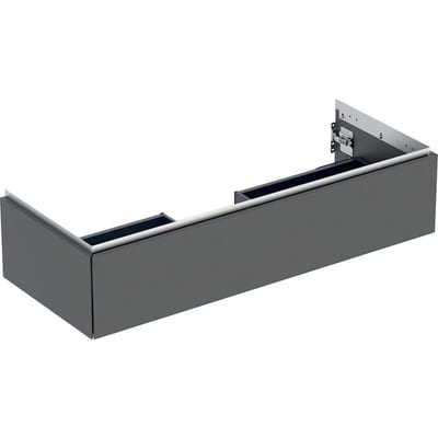 Geberit ONE Base cabinet lava - 266mm, Matt-lacquered, 1184mm, 470mm, black, 1 drawer, Only push open