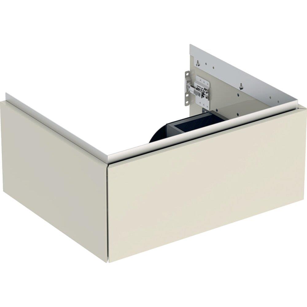 Geberit ONE base cabinet sand-grey - 266mm high-gloss lacquer, 592mm, 1 drawer