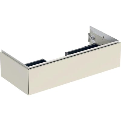 Geberit ONE Base cabinet sand grey - high-gloss lacquered, 1036mm, 1 drawer, push-open