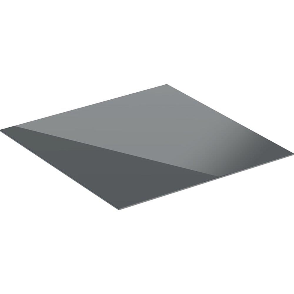 Geberit ONE Cover Plate glass lava - 450mm, grey, 6mm