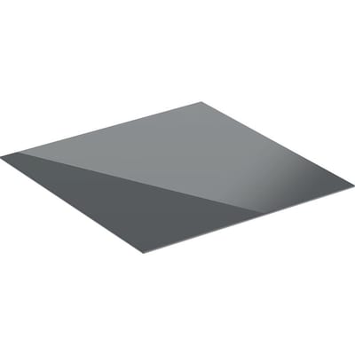 Geberit ONE Cover Plate glass lava - 450mm, grey, 6mm