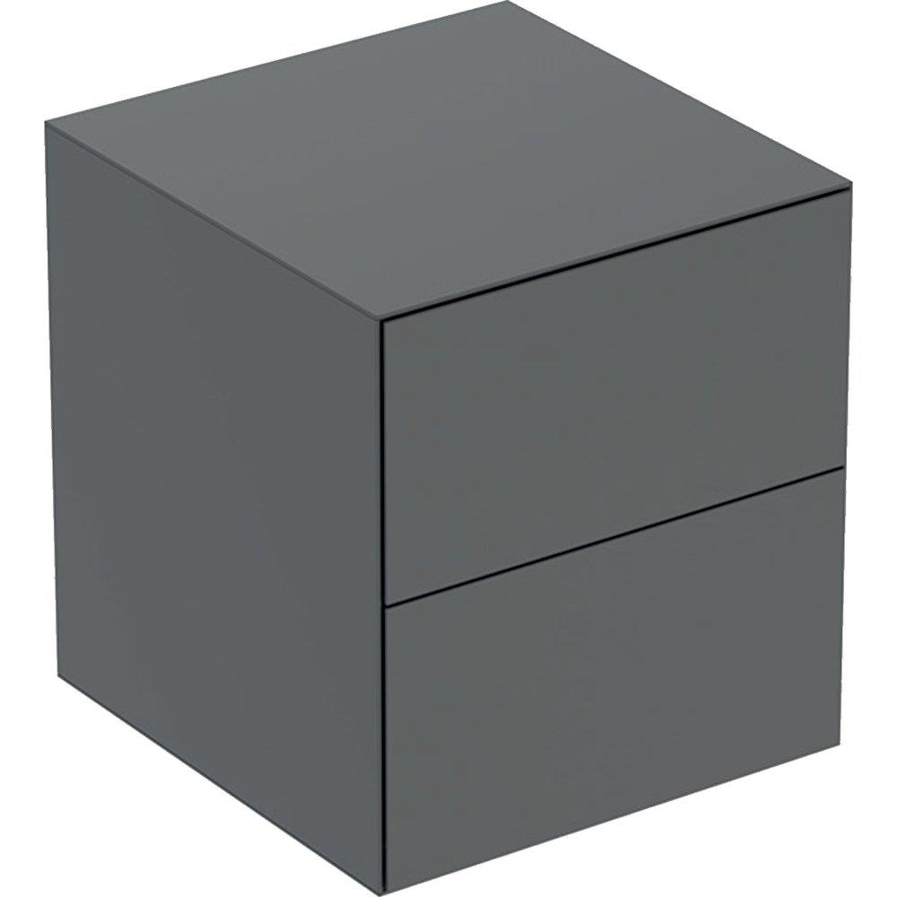 Geberit ONE Side cabinet lava matt-lacquered - 450x470x492mm, 2 drawers, push-open