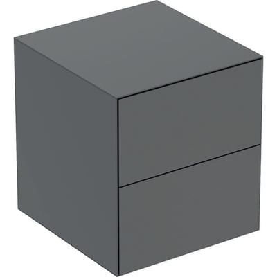 Geberit ONE Side cabinet lava matt-lacquered - 450x470x492mm, 2 drawers, push-open