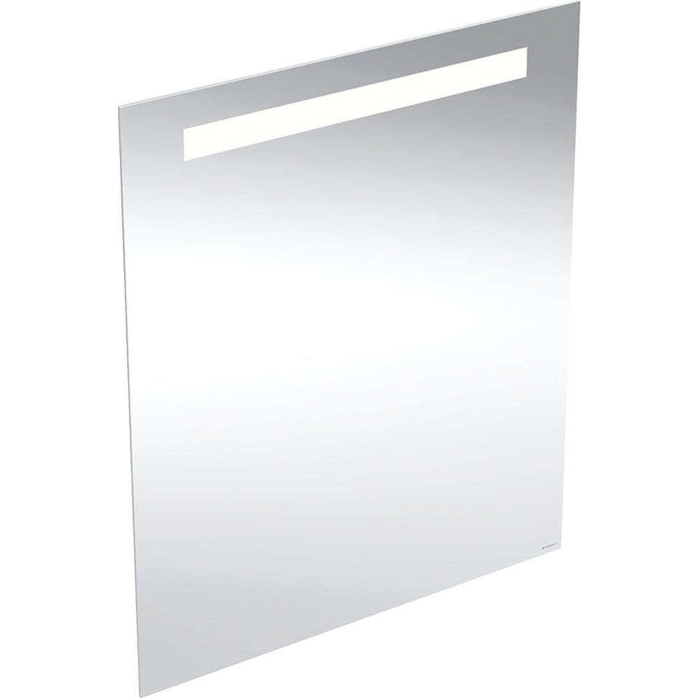 Geberit Option Basic Square Mirror - 700mm, 600mm, 32mm, without frame, Square, Yes, Top
