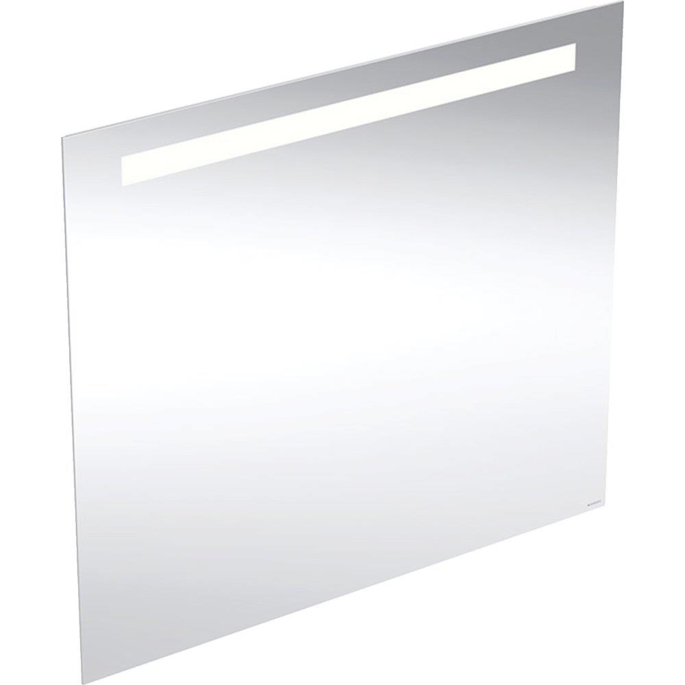 Geberit Option Basic Square Mirror - 700mm, 800mm, 32mm, without frame, Square, Yes, Top
