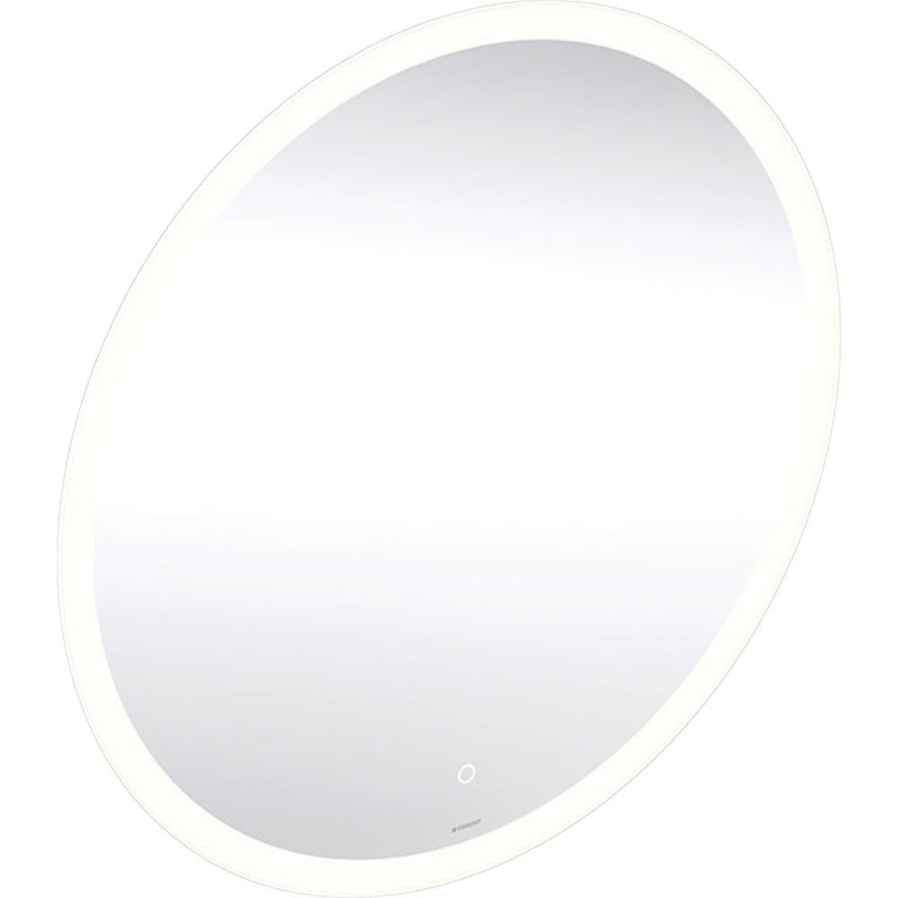 Geberit Option Round Mirror - 600mm, 600mm, 35mm, without frame, 600mm, Round, Yes, Top