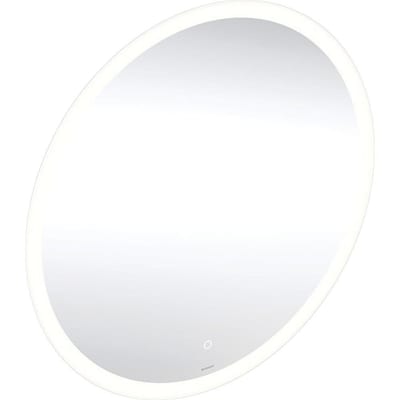 Geberit Option Round Mirror - 600mm, 600mm, 35mm, without frame, 600mm, Round, Yes, Top