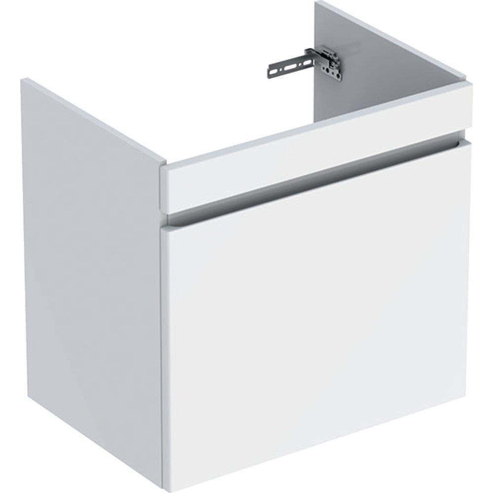 Geberit Renova Plan base cabinet 634×446×606mm high-gloss lacquered white 1+1 drawer integrated grip