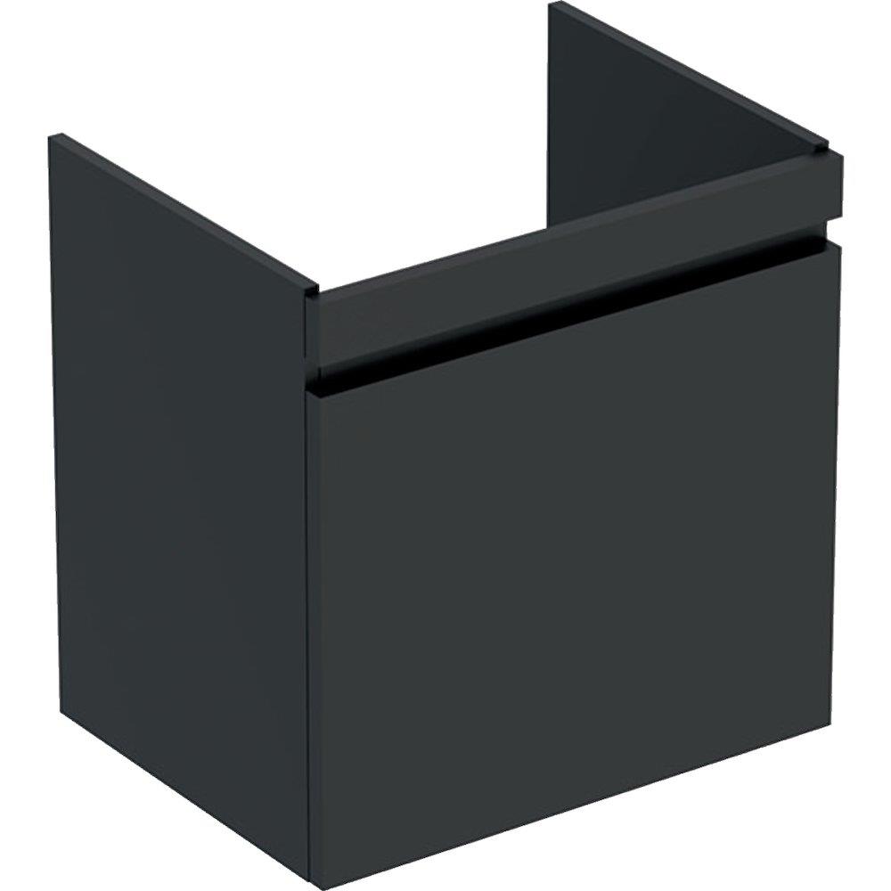 Geberit Renova Plan Base cabinet lava - 606mm, Lacquered, 585mm, 446mm, grey, 1 drawer + 1 internal drawer, Integrated
