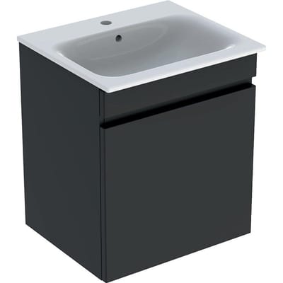 Geberit Renova Plan lava furniture package with basin, 600 mm, grey, assembled
