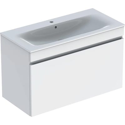 Geberit Renova Plan furniture package, lacquered white, 1000x622x480 mm, 1 drawer
