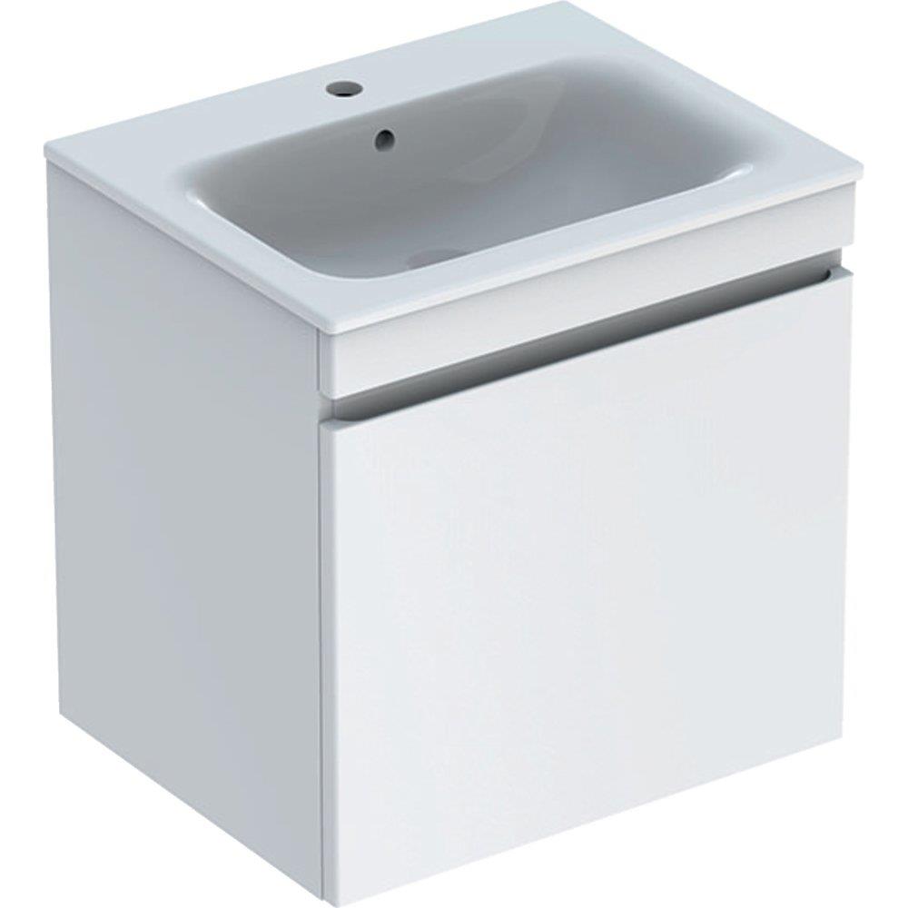Geberit Renova Plan furniture package, lacquered white, 600x622x480 mm, 1 drawer