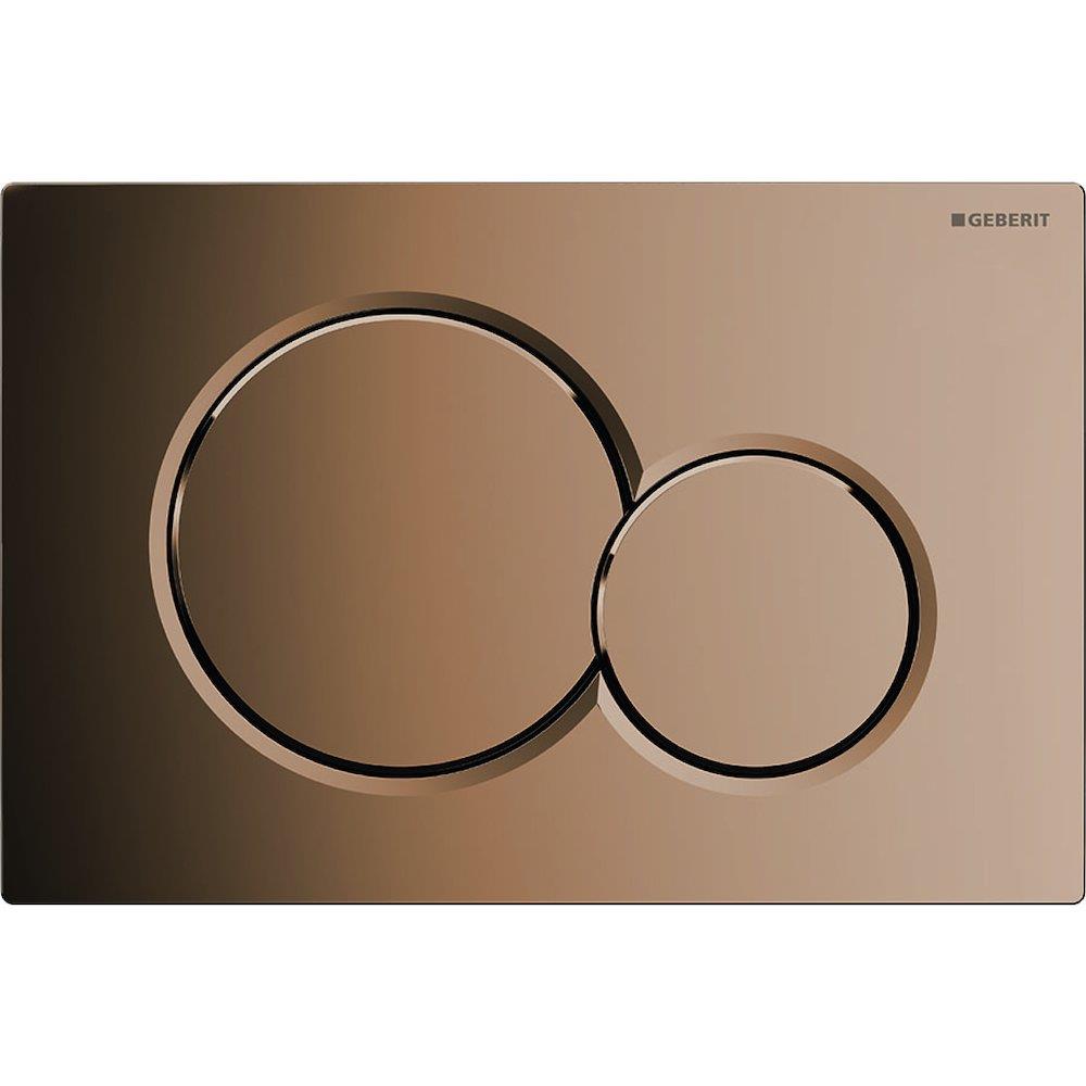 Geberit Sigma 01 Operating Plate - Front, Brass, Dual-Flush, Mechanical