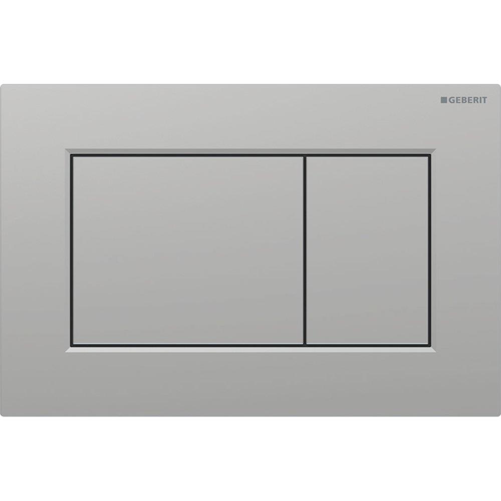 Geberit Sigma 01 Square Operating Plate - Front, Matte chrome, Dual-flush, Mechanical