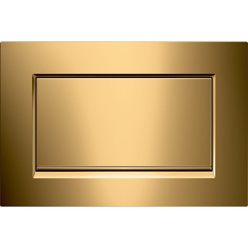 Geberit Sigma 10 Operating Plate - Front, Gold, Single-flush Start-stop, Mechanical