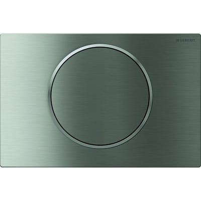 Geberit Sigma 10 Operating Plate - Chrome/Matte Chrome, Single-Flush, Mechanical