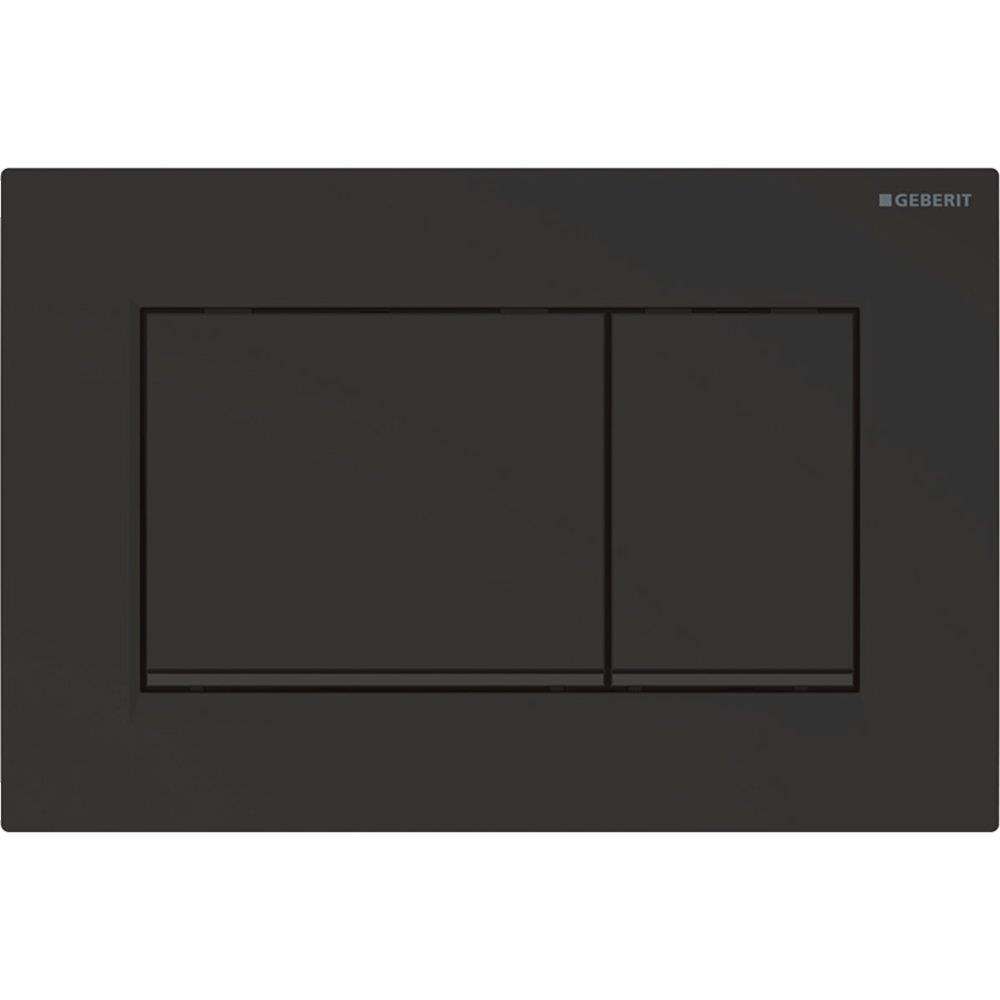 Geberit Sigma 20 Operating Plate - Front, Matte Black, Dual-Flush, Mechanical