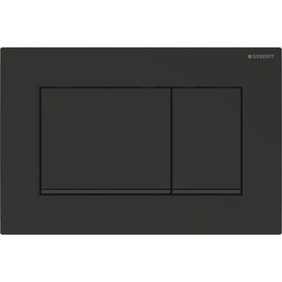 Geberit Sigma 20 Operating Plate - Front, Matte Black, Dual-Flush, Mechanical