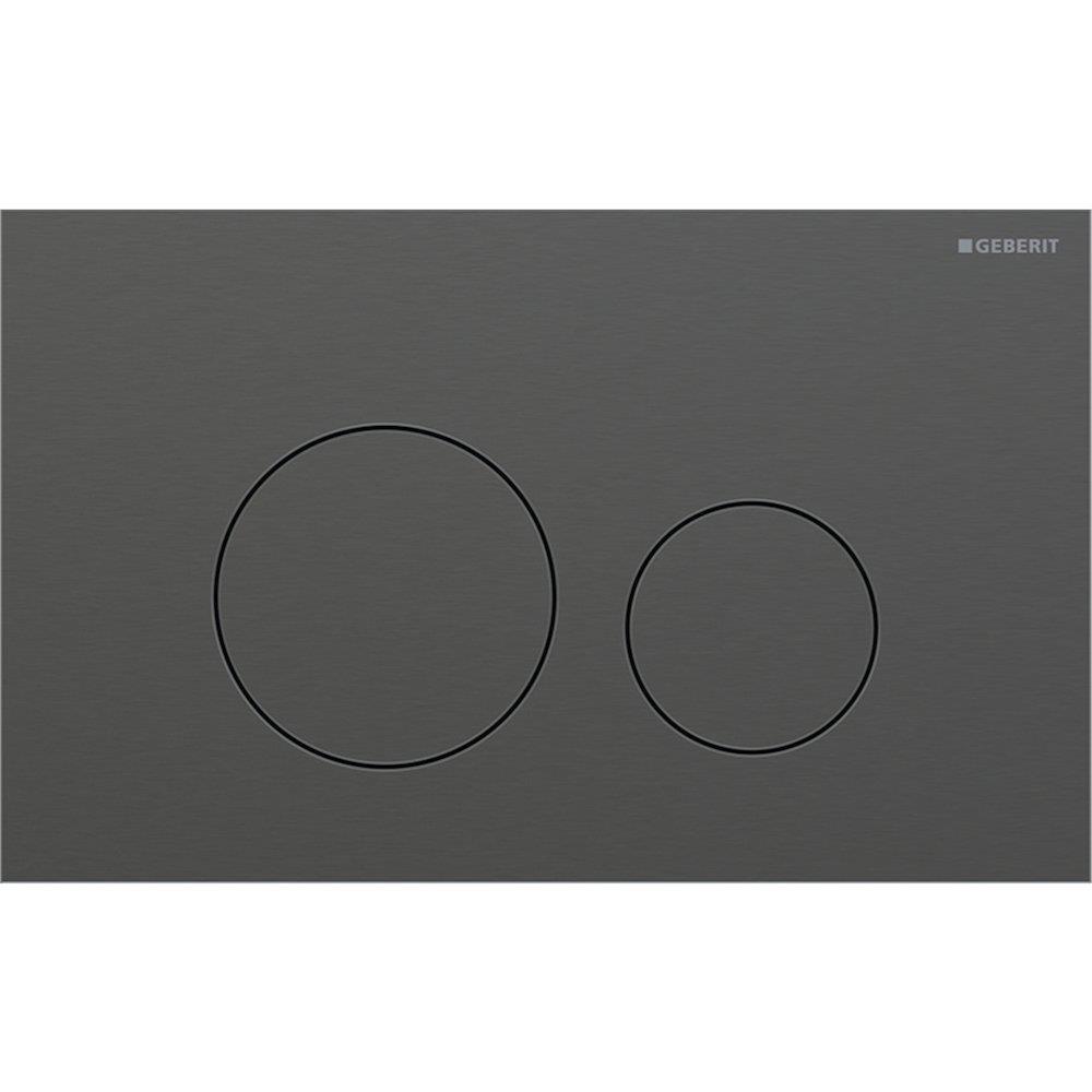 Geberit Sigma 40 Round Flush Plate Black / Chrome, Dual-Flush Mechanical
