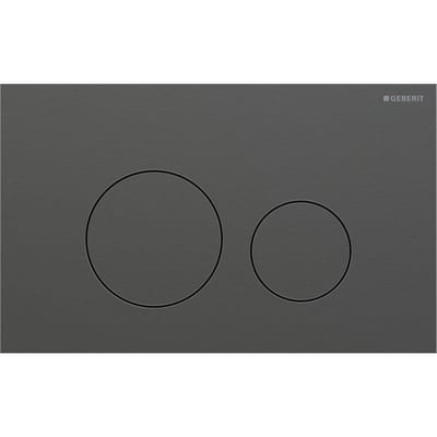 Geberit Sigma 40 Round Flush Plate Black / Chrome, Dual-Flush Mechanical