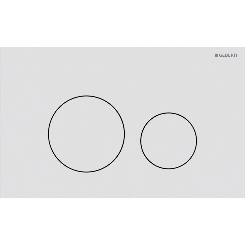 Geberit Sigma 40 Round Dual-Flush Actuator Plate - Matte White