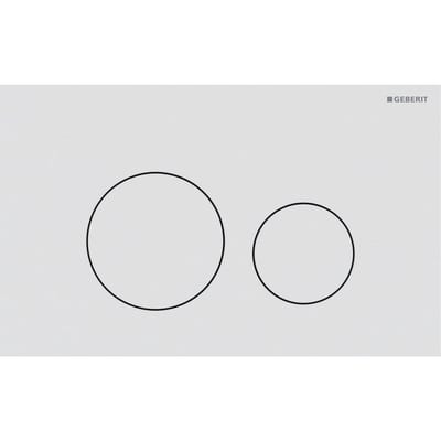Geberit Sigma 40 Round Dual-Flush Actuator Plate - Matte White