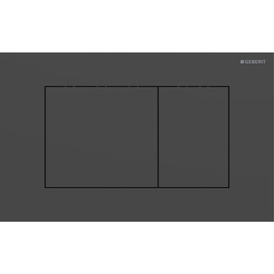 Geberit Sigma 40 Square Operating Plate Front Matte Black Dual-Flush Mechanical