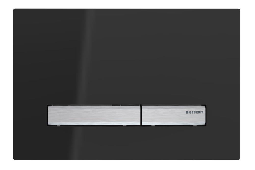 Geberit Sigma 50 Actuator Plate Deep Black Chrome Dual-Flush Mechanical