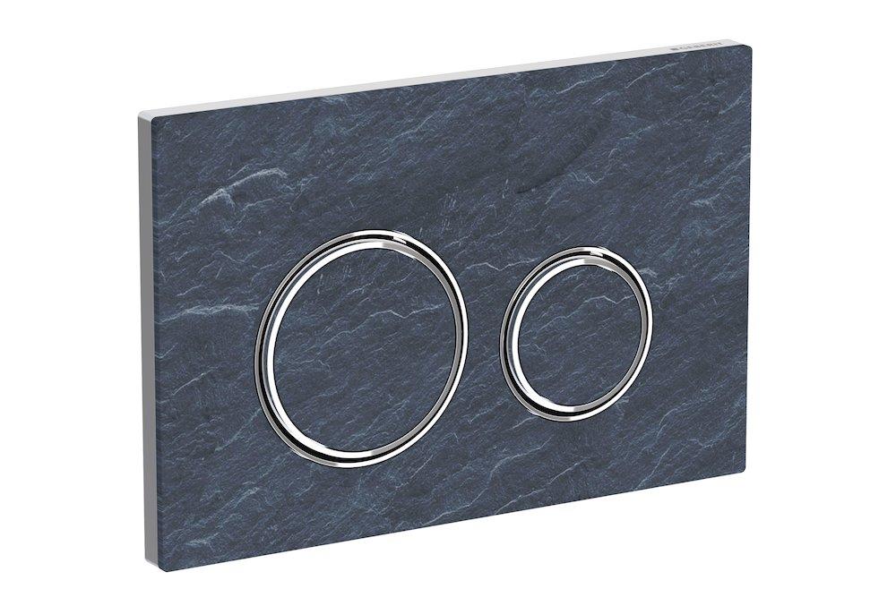 Geberit Sigma 50 Dual-Flush Plate Mustang Slate Grey/Chrome