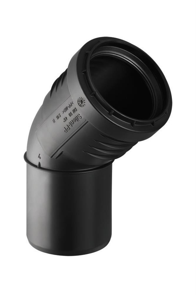 Geberit Silent PP Bend noise-reducing - 75mm, 75mm, 45°