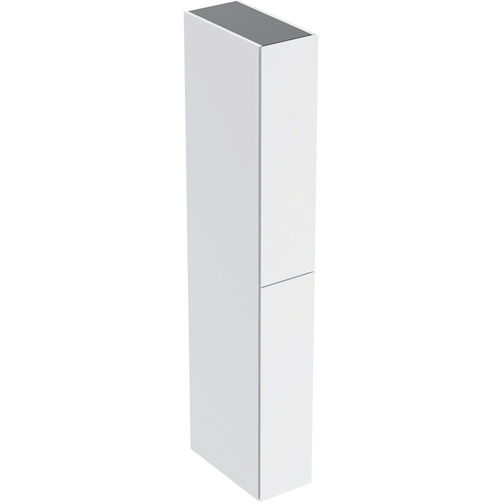 Geberit Tall Cabinet Matte-Lacquered - 1800 x 240 x 480mm, Matte White, 2 Drawers