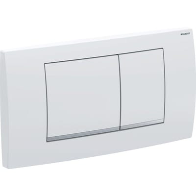 Geberit Twinline 30 Operating Plate - Front, Matte Chrome, Dual-Flush, Mechanical