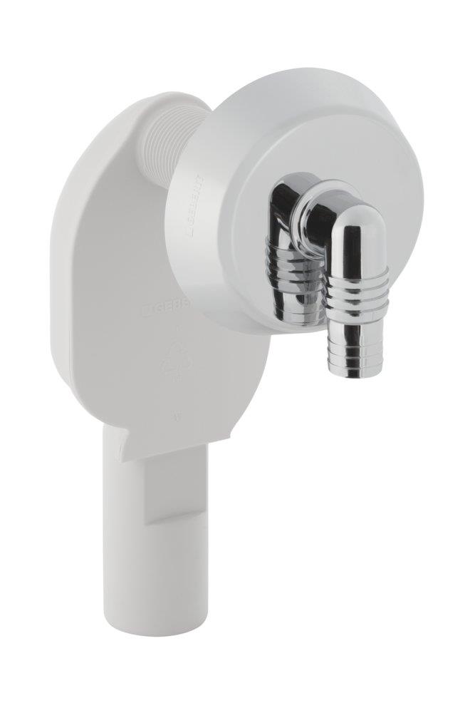 Geberit Water Trap - 40mm, Single, Vaskemaskine, opvaskemaskine, white