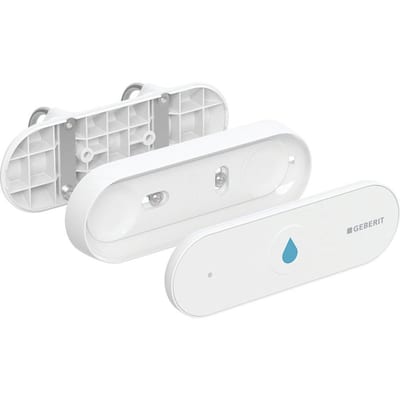 Geberit WC flush control with Bluetooth, white, single-flush, front, electronic