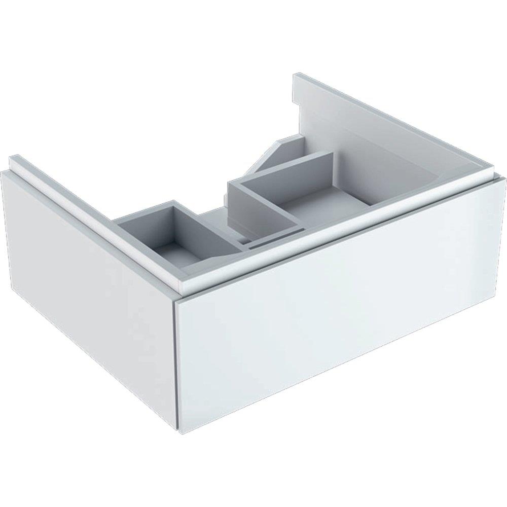 Geberit Xeno² Base Cabinet - 220mm, Lacquered, 580×462mm, White, 1 Drawer, Push-Open Only