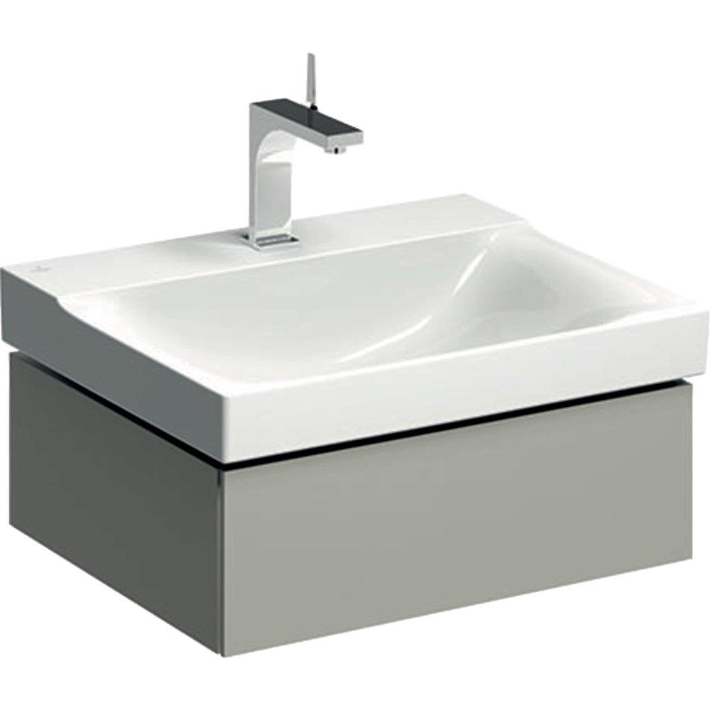 Geberit Xeno² Base cabinet greige - 220mm, lacquered, 580mm, 462mm, grey, 1 drawer, push-open only