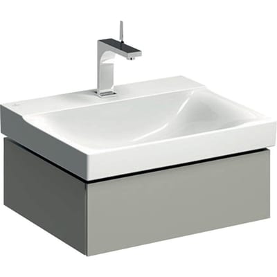 Geberit Xeno² Base cabinet greige - 220mm, lacquered, 580mm, 462mm, grey, 1 drawer, push-open only