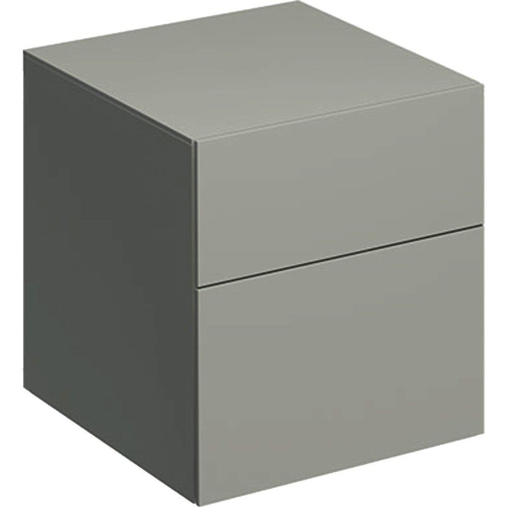 Geberit Xeno² side cabinet greige, 510 mm, lacquered, 450 mm, grey, 2 drawers