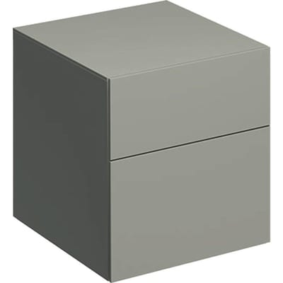 Geberit Xeno² side cabinet greige, 510 mm, lacquered, 450 mm, grey, 2 drawers