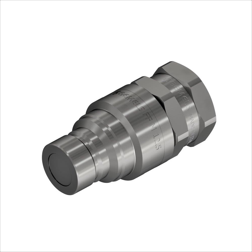Gemels FF Coupling nipple flatface steel BSP coupling - 3/4", 19, 350bar