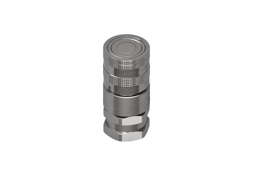 Gemels FF Quick Coupling flatface steel BSP coupling - 1 1/2", 25, 35bar