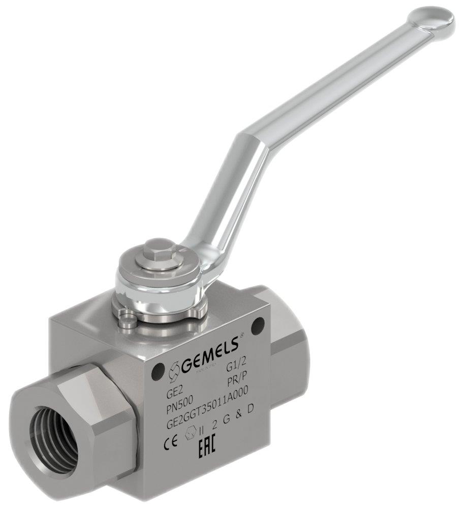 Gemels GE2 Ball Valve hydraulic steel coupling/coupling BSP - 1/4"