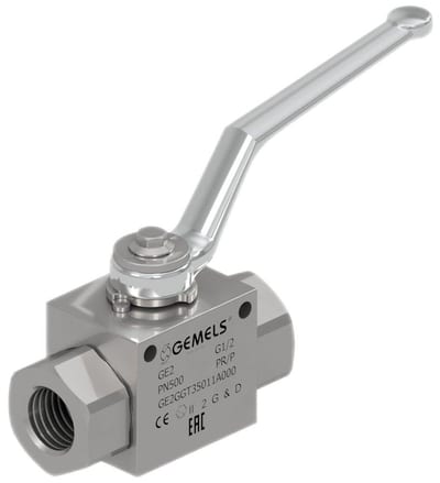 Gemels GE2 Ball Valve hydraulic steel coupling/coupling BSP - 1/4"