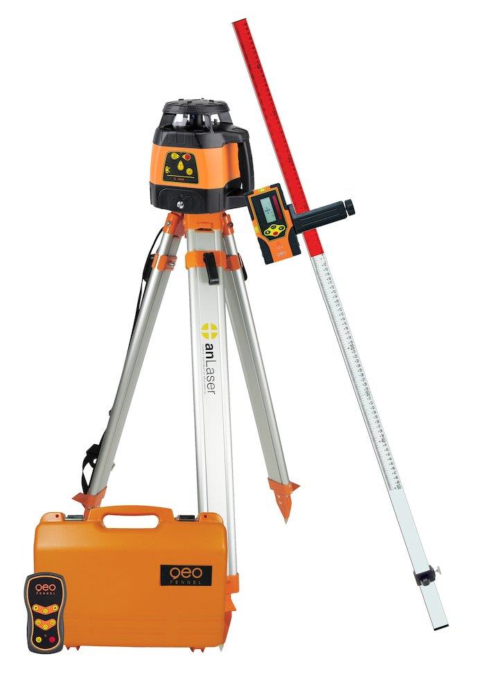 geo-FENNEL FL 245+ Rotation Laser with slope - ± 5°, red, 1200M