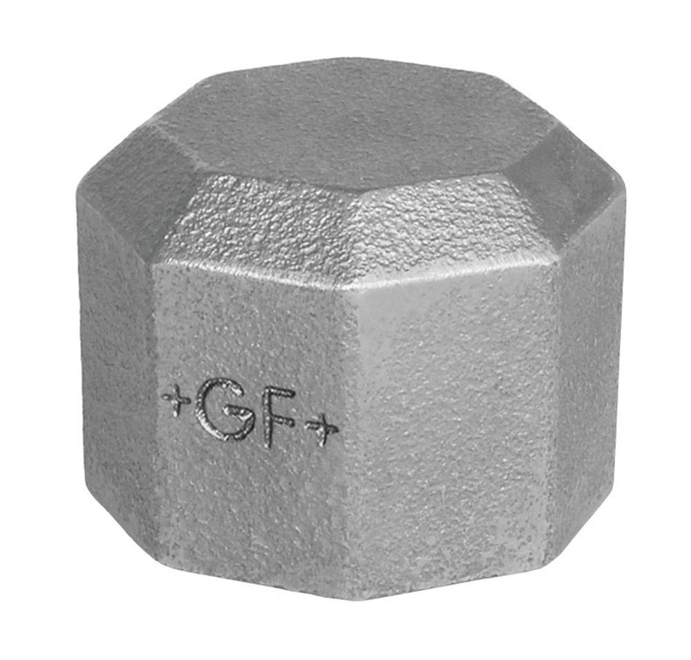 GF End Socket Coupling 3/8", Electro-Galvanised Steel, 18 mm Length