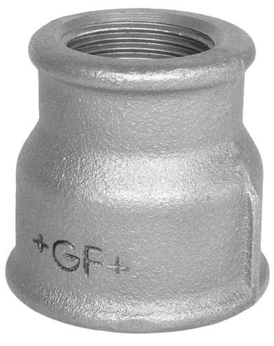 GF Form Reducing Socket, Electro-Galvanised Steel - 3/8" x 1/8", Female/Female