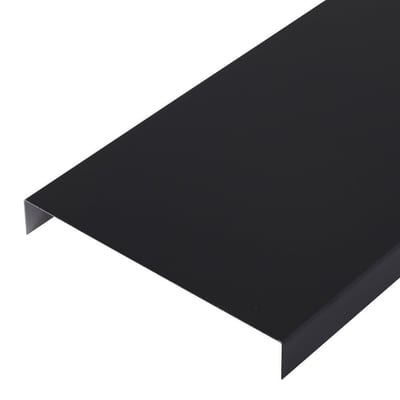 Glued Timber Profile - 1000mm, 20X140X20MM, Aluminium, black