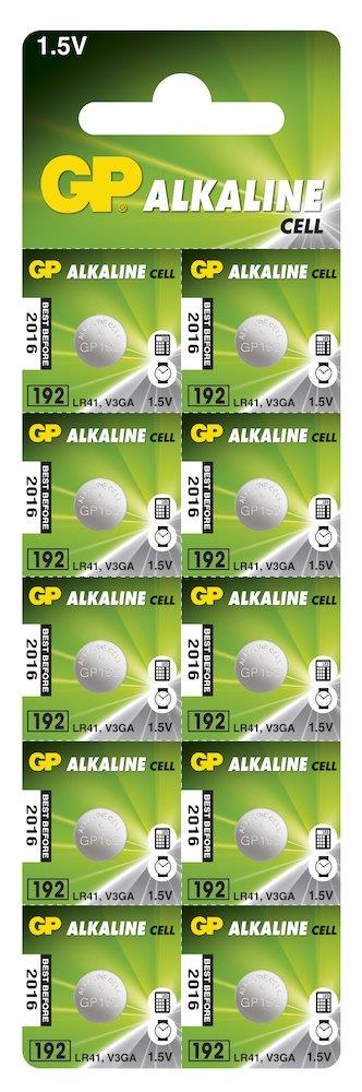 GP LR41 Button Cell Battery alkaline